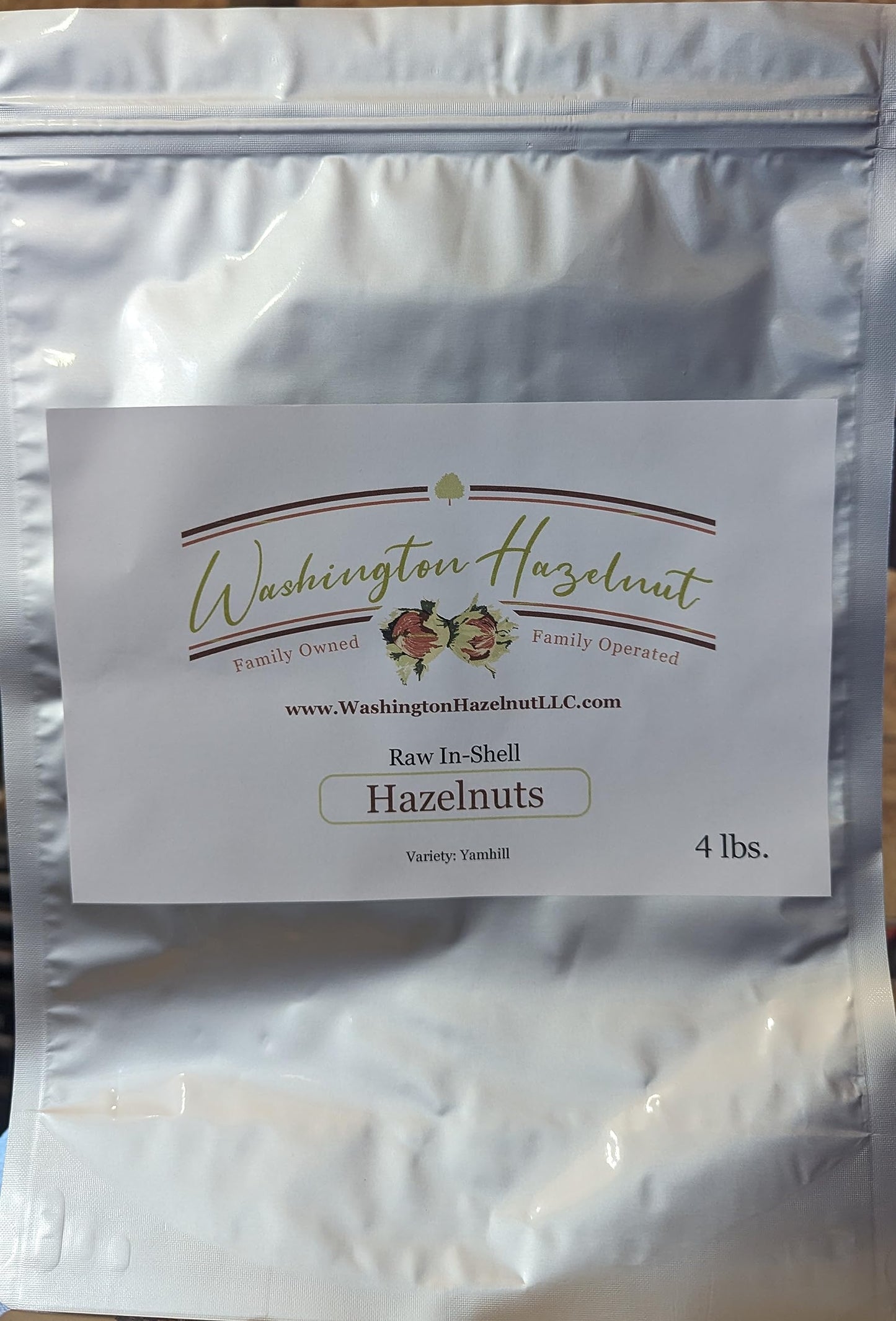 Hazelnuts In-Shell From Our Family Orchard In Washington State (Raw, 4 Pounds)