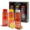 Jamie's Hive to Table Infused Honey Gift Set - Hot, Lemon, and Cinnamon Flavors, 36 Oz, Pack of 3 Squeeze Bottles - 100% America