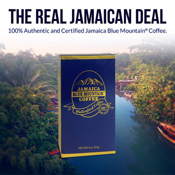 Aroma Ridge Jamaica Blue Mountain Coffee Whole Bean 8Oz Gift Box - Medium Roast Fresh Roasted In Usa - 100% Pure And Authentic J