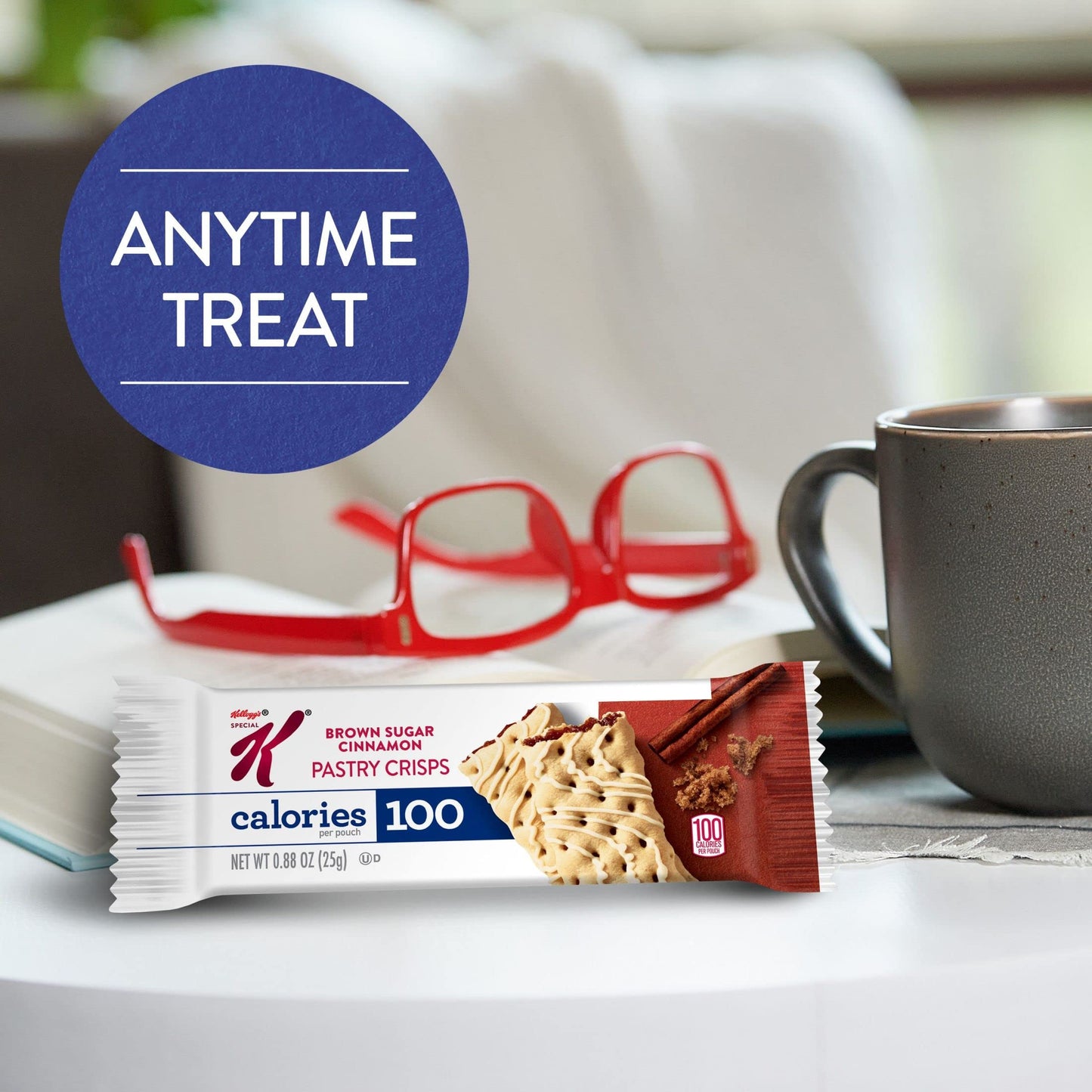 Special K Breakfast Bars, 100 Calorie Snacks, Brown Sugar Cinnamon, 12 Count (Pack of 8)