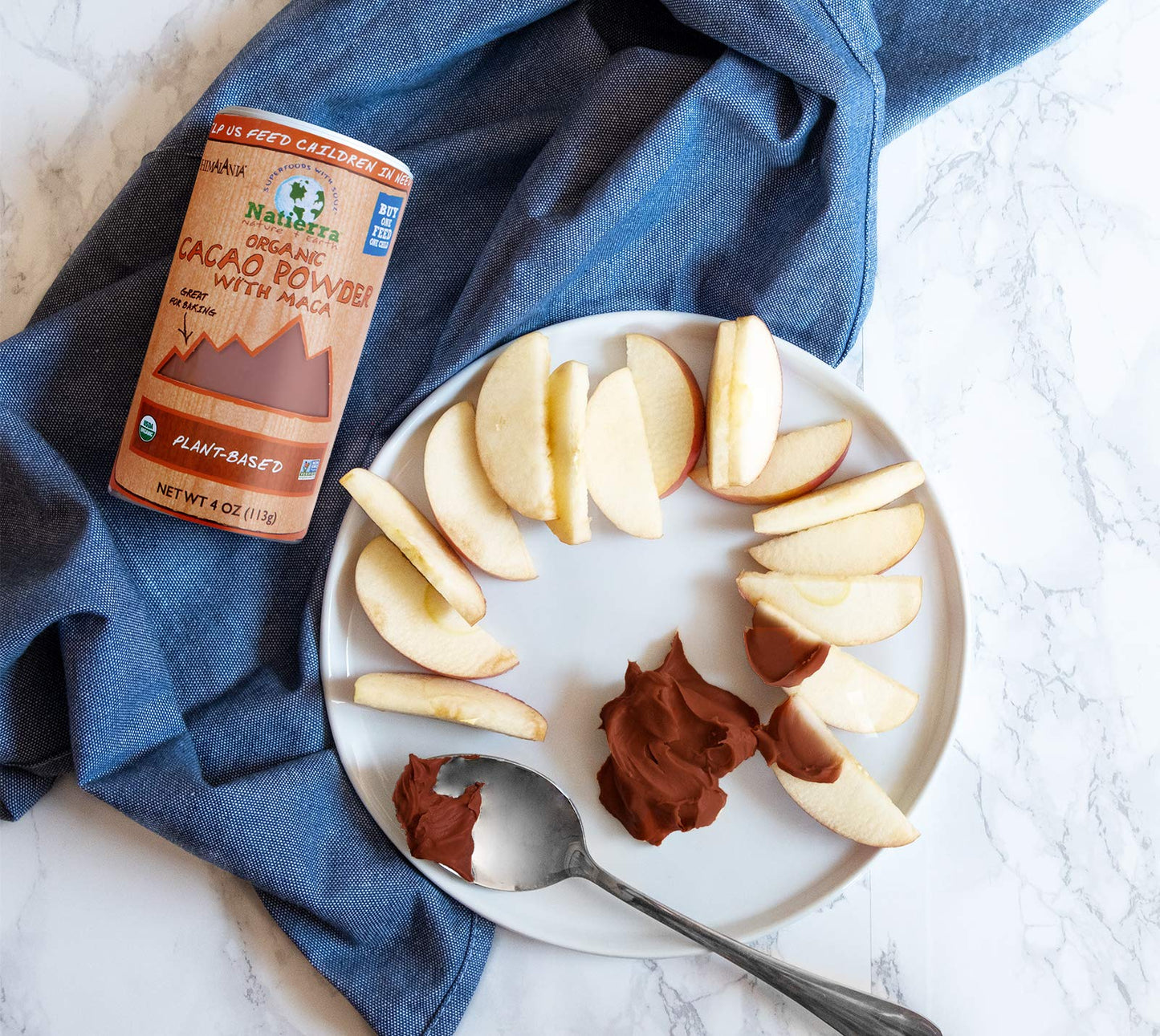 Natierra Himalania Organic Cacao Powder Shaker | Non-Gmo & Vegan | 4 Ounce