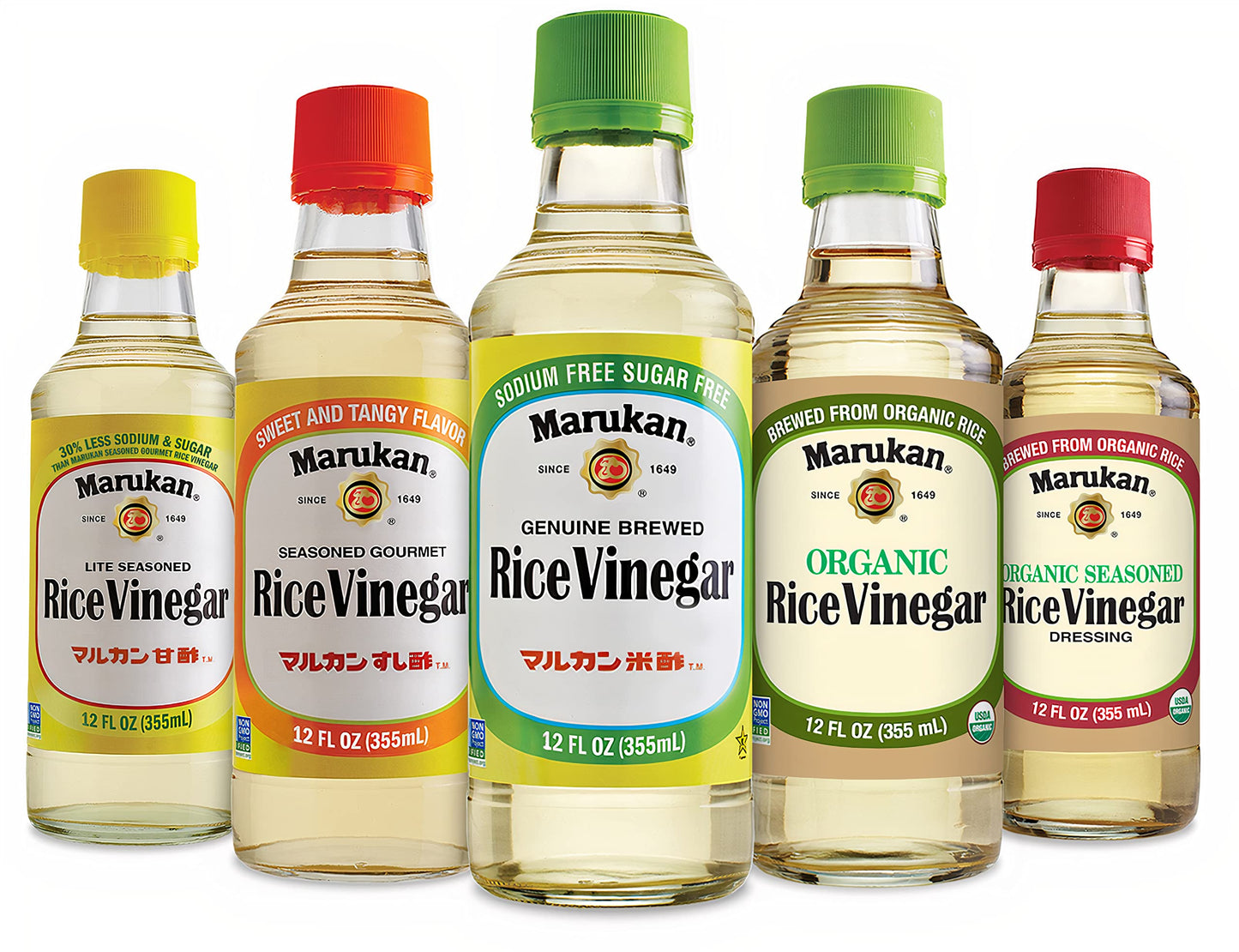 Marukan Seasoned Gourmet Rice Vinegar, 12 Ounce Glass Bottle (Pack Of 1)