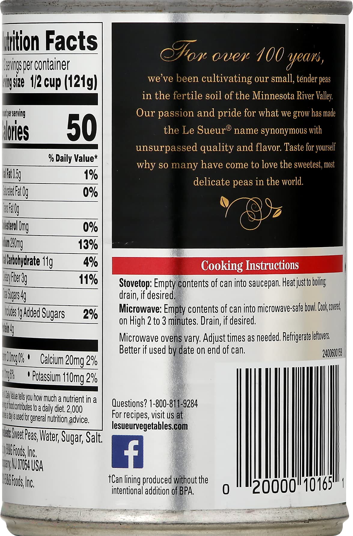 Le Sueur Very Young Small Sweet Peas, 15 Ounce (Pack Of 24)