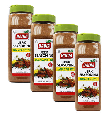24 Oz Jerk Seasoning Jamaican Style For Poultry,Meat,Fish & Pork No Msg Kosher .4.Pack 1.5 Pound