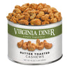 Virginia Diner - Gourmet Natural Butter Toasted Cashews, 16 Ounce Tin of Sweet Buttery Glazed Jumbo Cashews in a Resealable Can