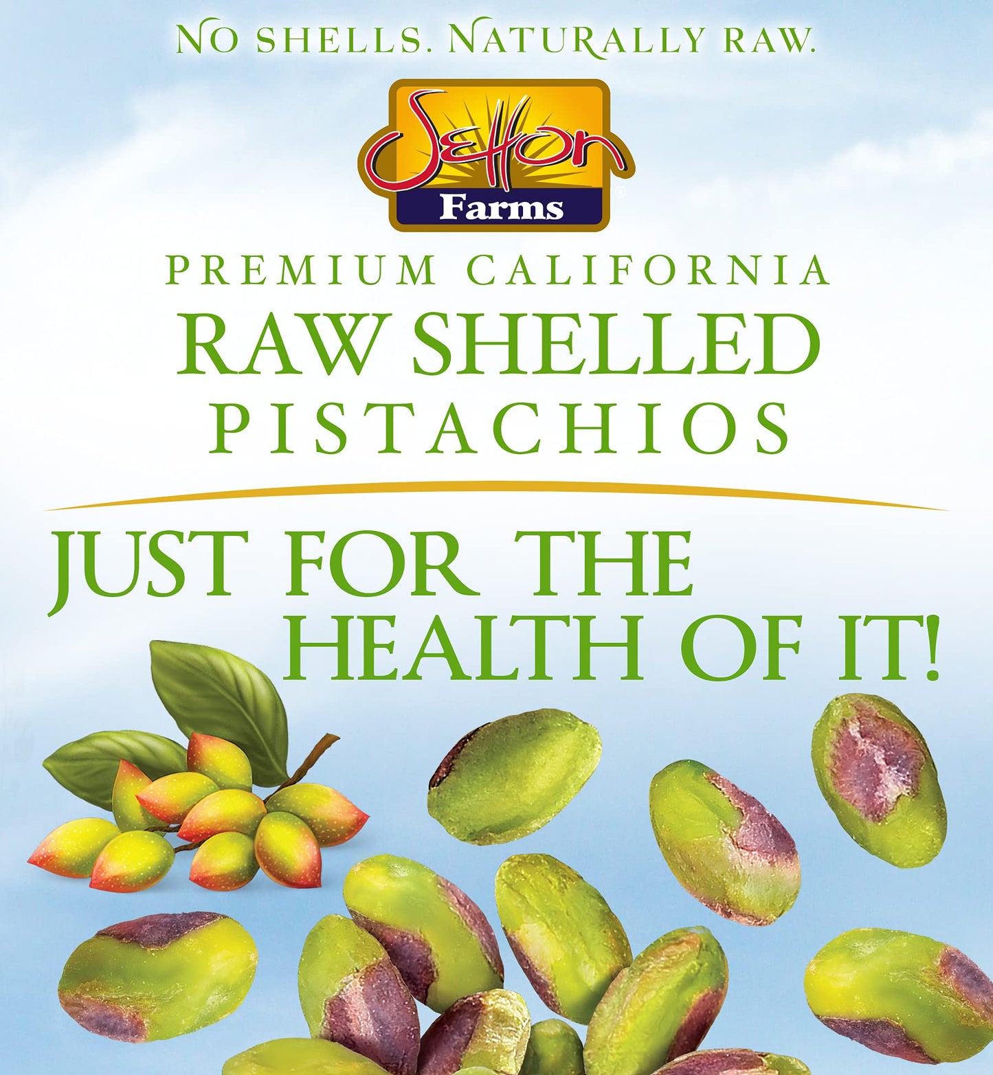Setton Farms Shelled Pistachios, Non-GMO, Gluten Free, Vegan, 5 Oz, Raw