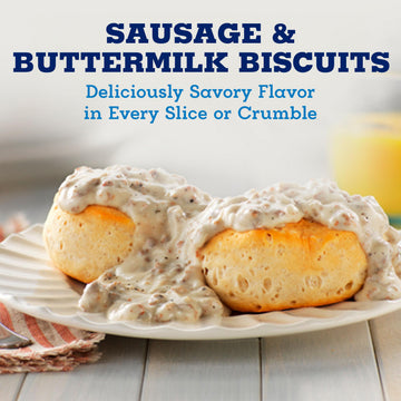 Odoms Tennessee Pride Sausage and Buttermilk Biscuits, Snack Size Frozen Breakfast Sandwiches, 12 ct, 19.2 oz