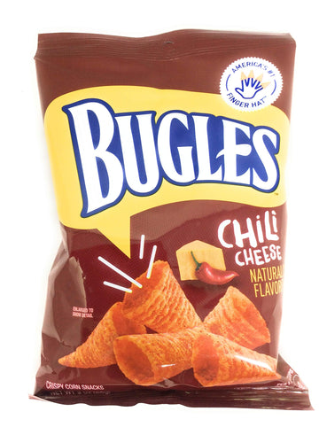 Bugles Chili Cheese Corn Snacks, 3 Oz. (Pack Of 6)