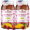 TrueSeaMoss Sea Moss Gel - Made in USA - Wildcrafted Seamoss, Fresh Fruits & Sea Vegetables - Cherry, Pack of 2 (Labels may Vary