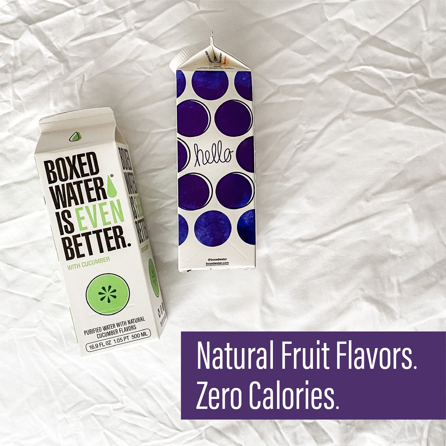 Boxed Water 16.9 Oz. (12 Pack) Blackberry Flavored Water - Purified Drinking Water In 92% Plant-Based Boxes – Zero Calories & Sugar Free, More Sustainable Than Plastic Bottled Water