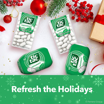 Tic Tac Freshmint Breath Mints, Bulk 12 Pack, On-The-Go Refreshment, 1.7 Oz Each