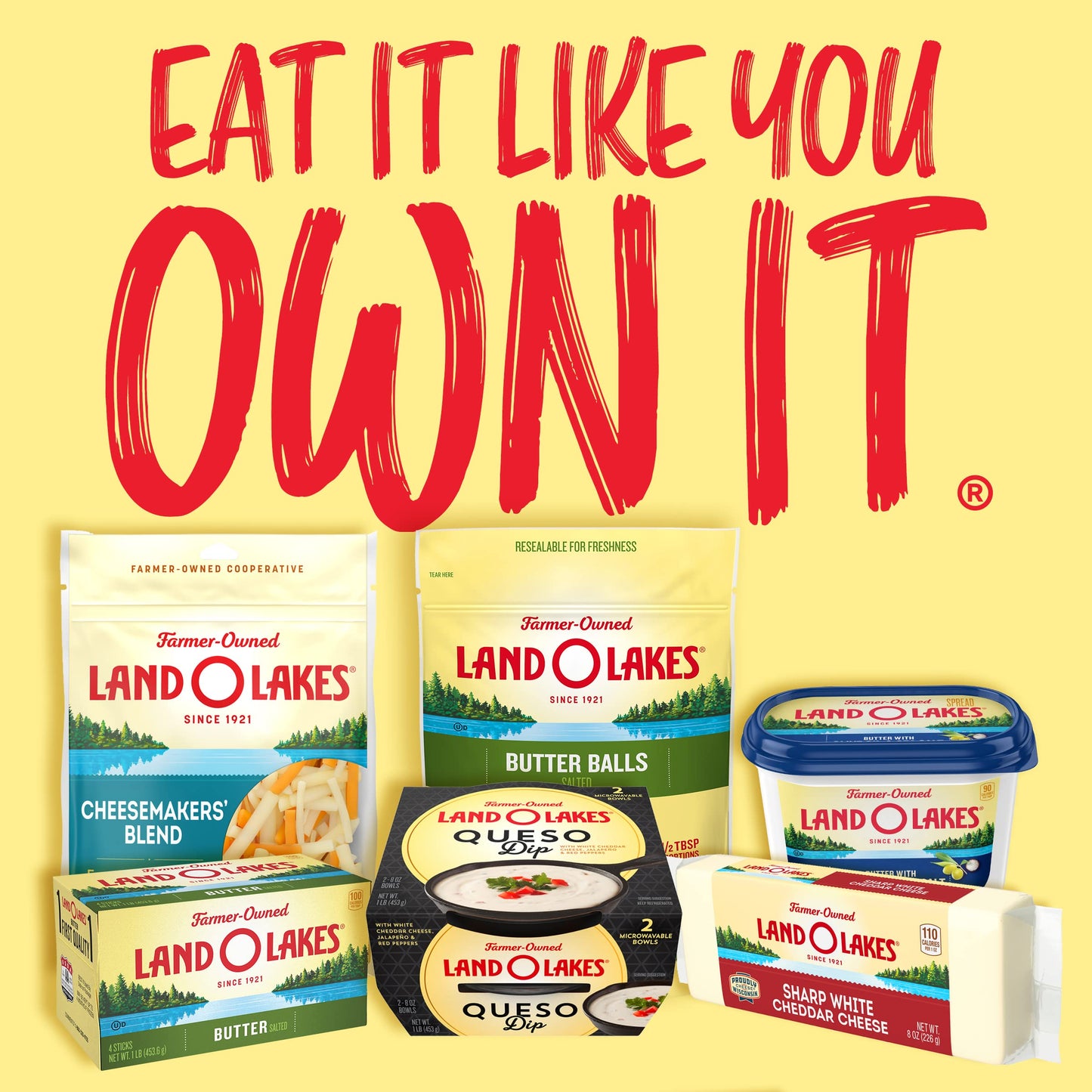 Land O Lakes Mexican Blend Farmstyle Cut Shredded Cheese, Cheddar Blend, 8 oz bag