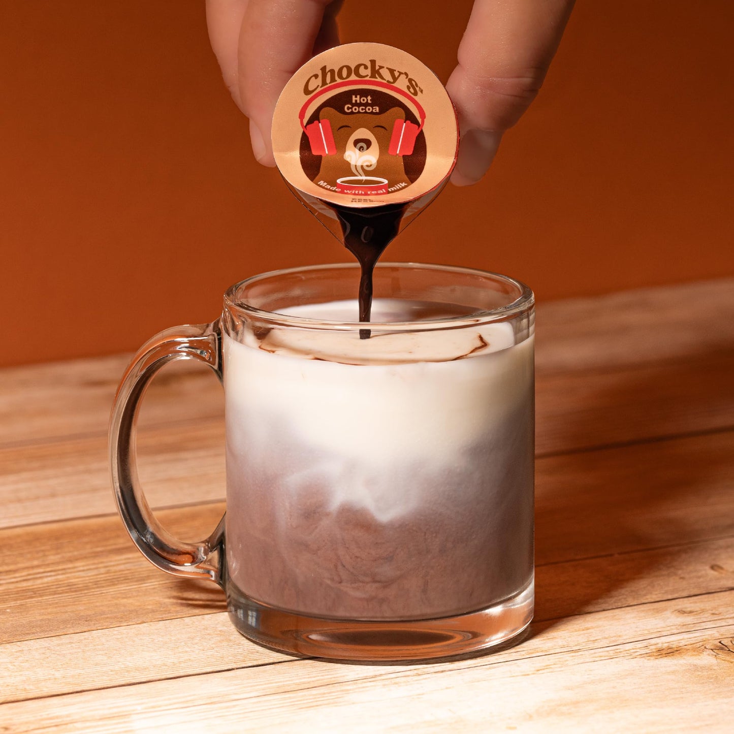 Chockys by Java House Single-Serve Hot Chocolate Pods - Peel and Pour Liquid Concentrate - Hot Chocolate - 12 Count