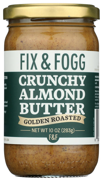 Fix And Fogg Crunchy Almond Butter 10 Oz