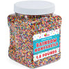 Rainbow Nonpareil Sprinkles - 1.8 Pounds - Non-Pareil Sprinkles For Ice Cream - Bulk Rainbow Sprinkles For Cookies, Cupcakes, Cake Decorating - Mini Round Birthday Sprinkles
