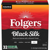 Folgers Black Silk Dark Roast Ground Coffee, 32 Keurig K-Cup Pods