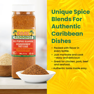 Cool Runnings Usa All Purpose Seasoning 900G - Versatile Spice Blend For Marinating, Grilling, And Roasting Meats, Vegetables, S