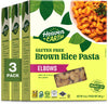 Heaven & Earth Brown Rice Gluten Free Elbow Pasta, 12oz (3 Pack) | Whole Grain | Amazing Texure - Tastes Like Regular