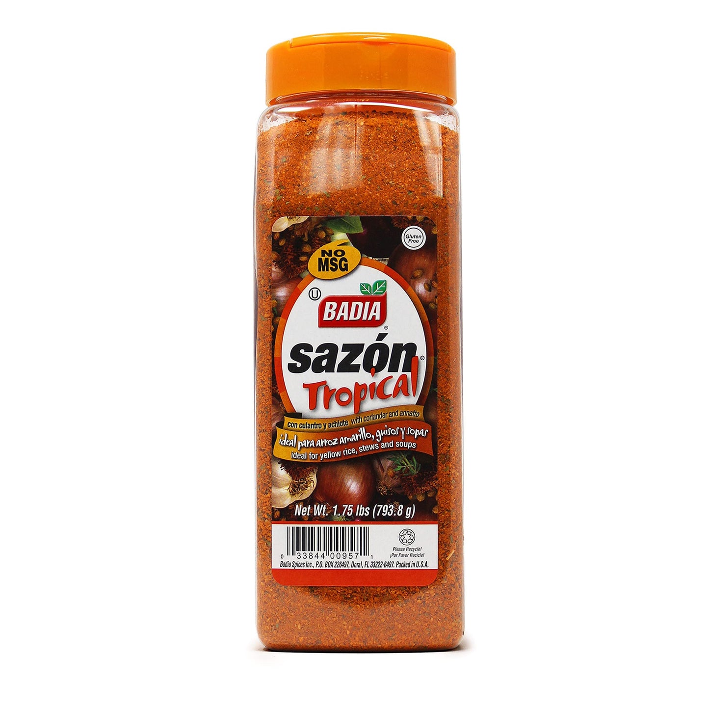 Saz?N Tropical With Coriander & Annatto - 1.75 Lbs - Badia Spices