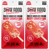 Sow Good Freeze Dried Ice Cream Candy Berry Crunch Ice Cream Bar 2 Pack. Perfect For Snacking, Parties & Astronauts