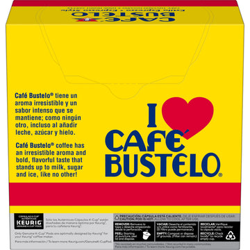 Caf Bustelo Espresso Style Dark Roast Coffee, 128 Keurig K-Cup Pods