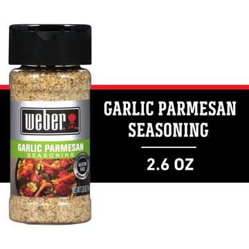 Weber Garlic Parmesan Seasoning, 2.6 Ounce Shaker