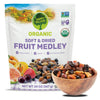Happy Village Organic Dried Fruit Mix - Apricots, Figs, Strawberries & Tart Cherries, 20 OZ - Kosher, Non-GMO, No Refined Sugar,