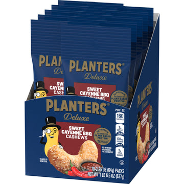 Planters Sweet Cayenne Bbq Cashews (Pack Of 10)