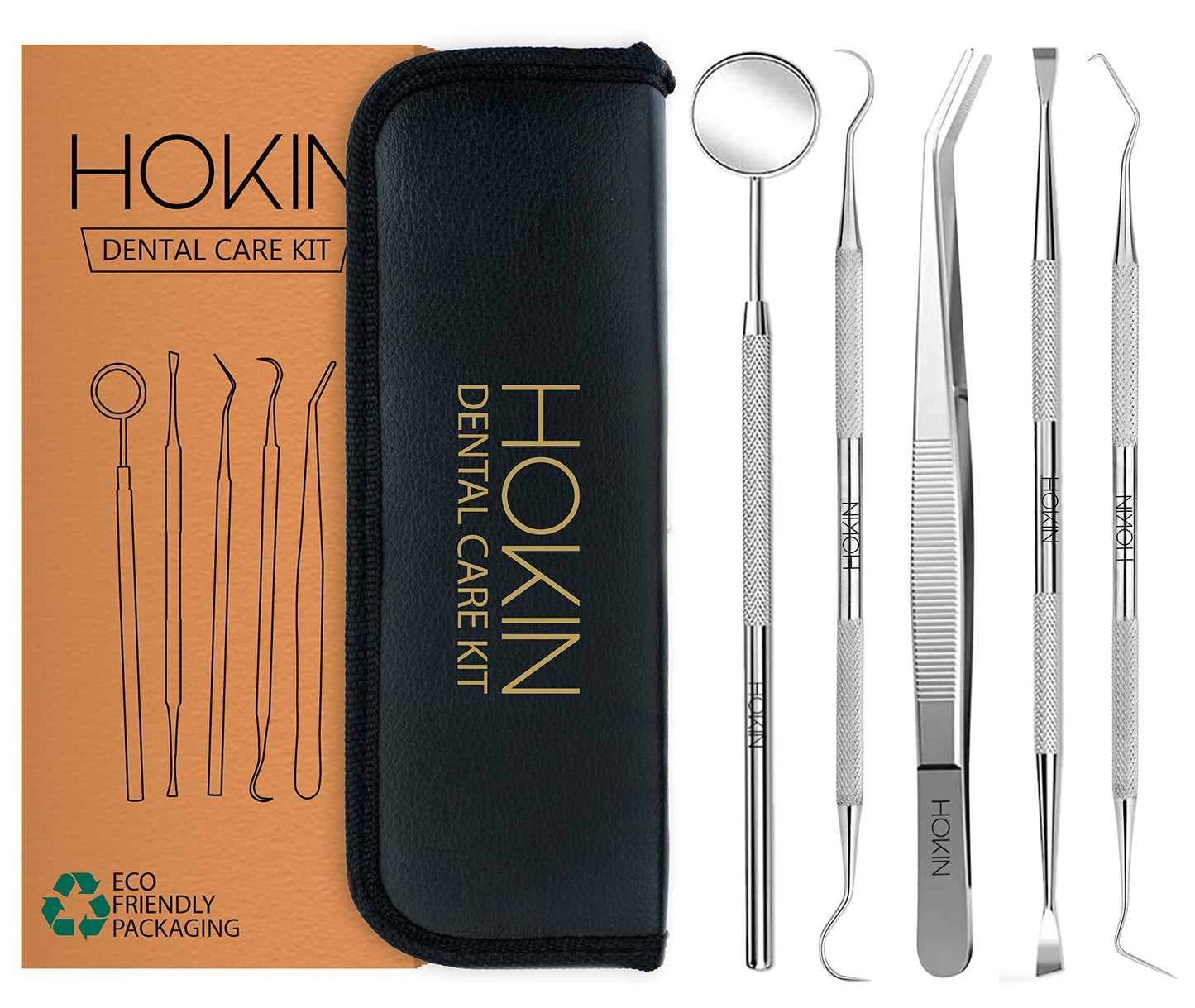 Dental Tools By Hokin Plaque Remover Teeth Cleaning Tool Dental Care Kit Tooth Filling Repair Set Stainless Steel Dental Picks F