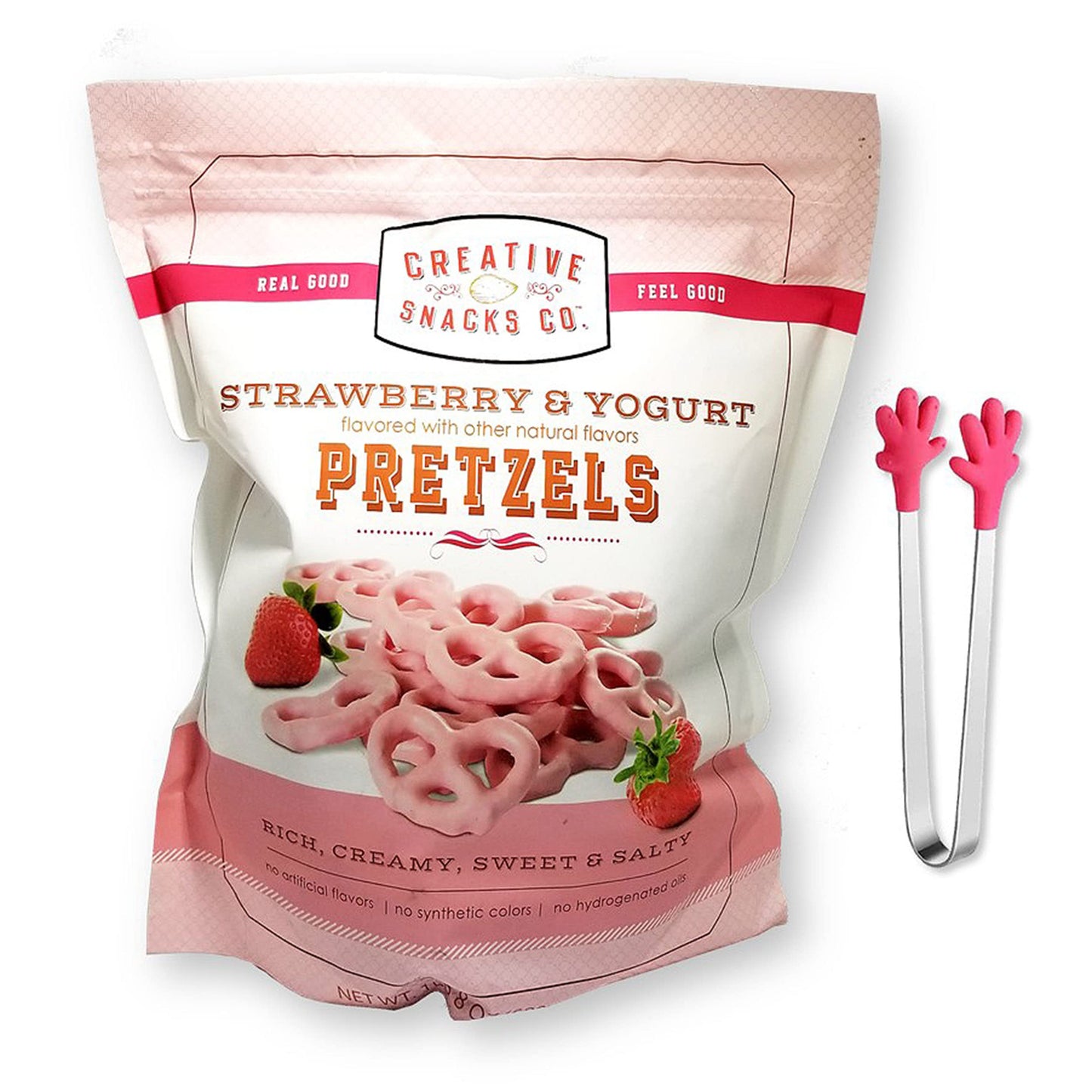 Creative Snacks Strawberry & Yogurt Pretzels 1 lb 8 oz. (680 g.)