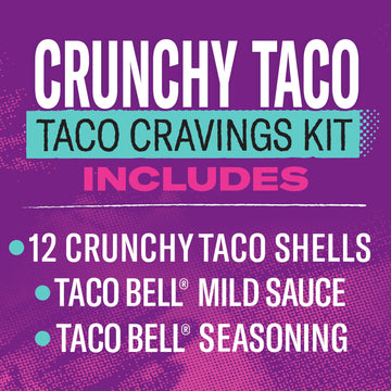 Taco Bell Crunchy Taco Dinner Kit (12 Count Per Box)