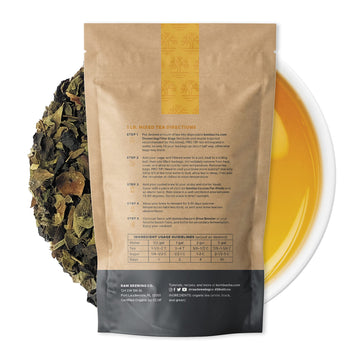 Kombucha.Com Certified Organic Loose Leaf Tea - Kombucha Brewing Blends (Black/Green/White Tea Blend, 1 Pound). Makes Up To 50 G