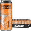 Rockstar Energy Drink, Caffeine & Electrolytes, Orange, 16 Fl Oz, Pack of 24