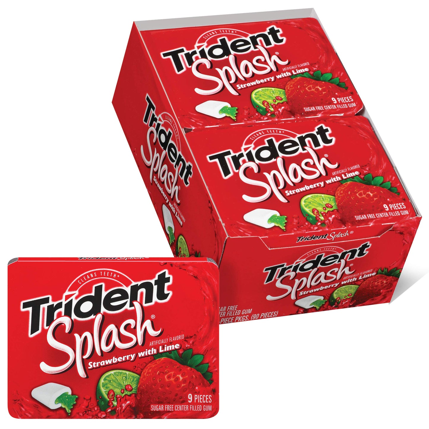 Trident Splash Strawberry With Lime 10 Pack