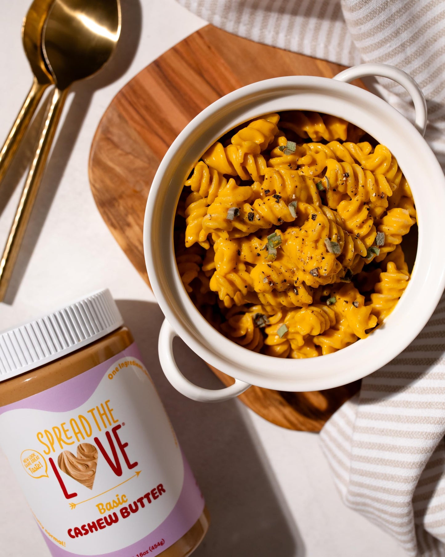 Spread The Love Basic Cashew Butter - All-Natural, Vegan, Gluten-Free, No Added Sugar, No Added Salt, Healthy Snack, Keto, No Gm