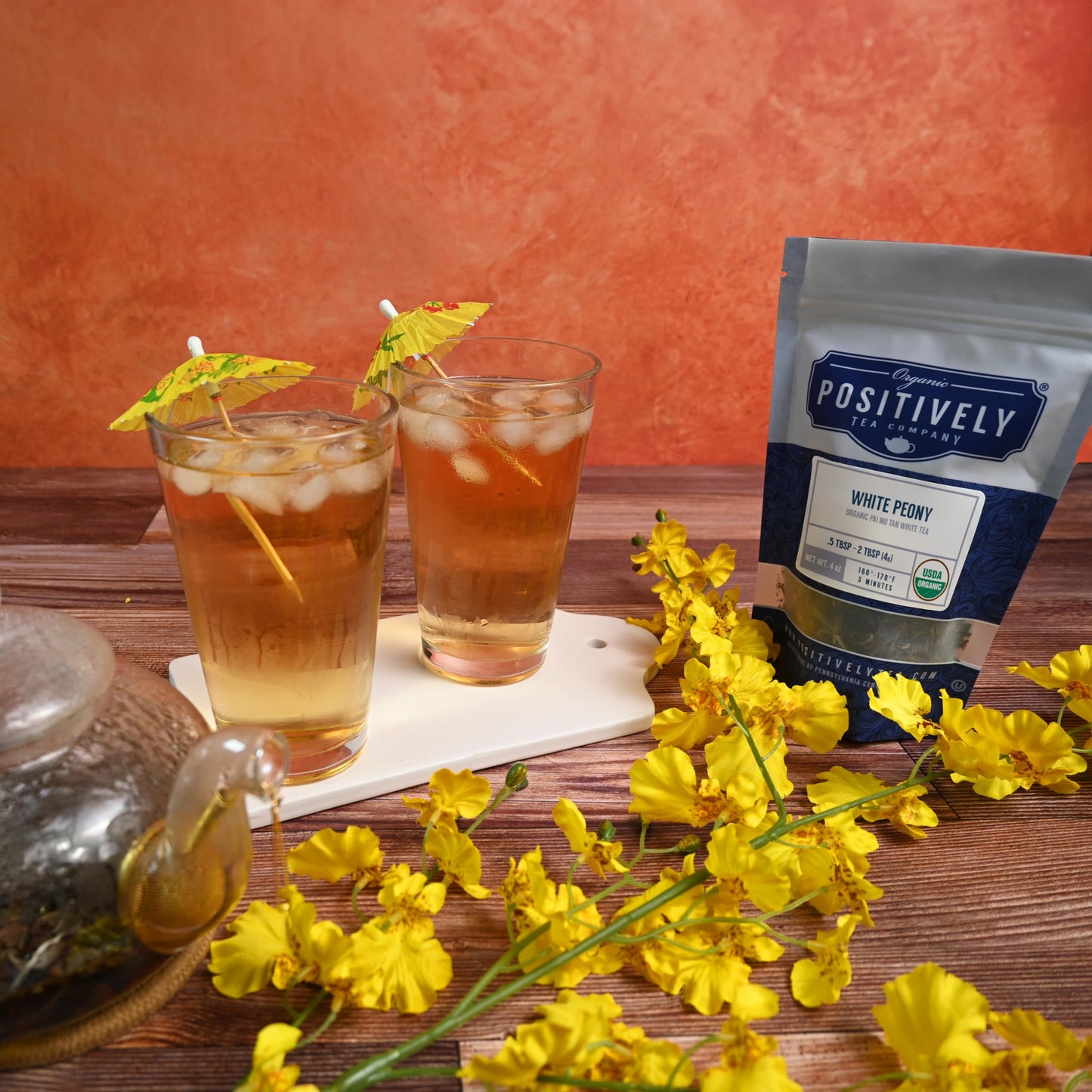 Organic Positively Tea Company White Peony Loose Leaf Tea, 16 Ounce