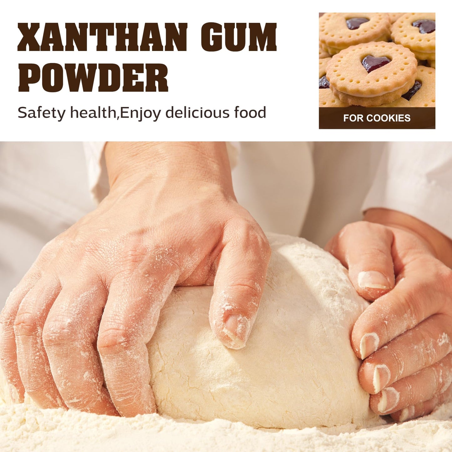 Xanthan Gum Powder 8Oz - Pure Xanthan Gum Thickener For Baking And Cooking - Gluten Free & Keto Friendly - Natural Vegan Xanthan