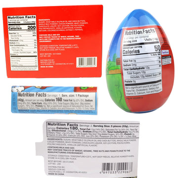 Sweetzo Easter Basket Candy Gift Set for Gamers, 4 Items, Medium Size, Includes Super Mario Egg, Jelly Beans, Chocolate Controller, Mini Bunnies