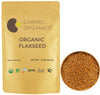 Organic Flax Seeds Whole 8 Ounce or 227g (0.5 Lb) | Non GMO | Kosher | USDA Certified Organic | By Carmel Organics | Unroasted F