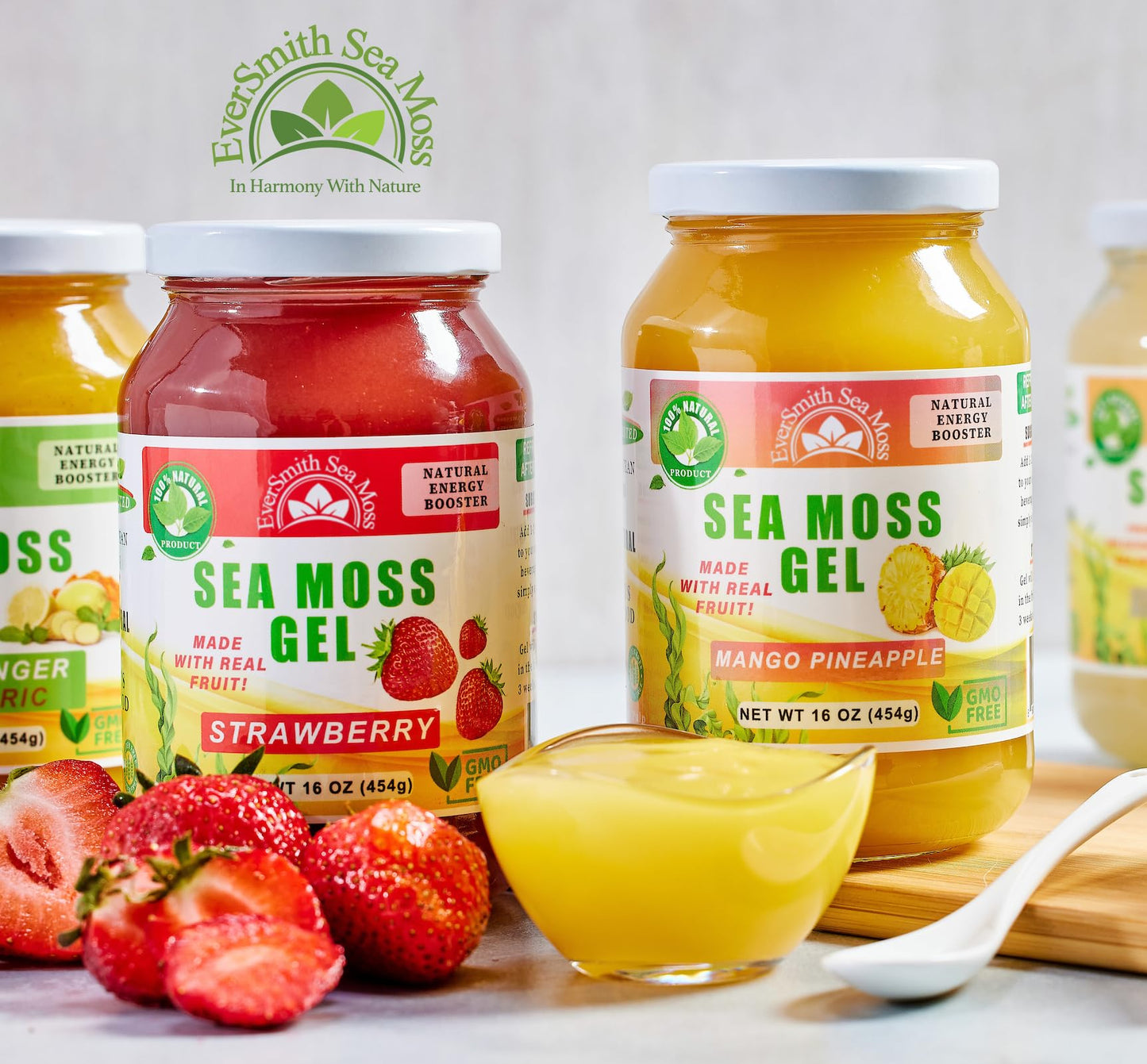 EverSmith Organics Sea Moss Gel, Wildcrafted, Unflavored, 16 oz, Nutritional dietary product