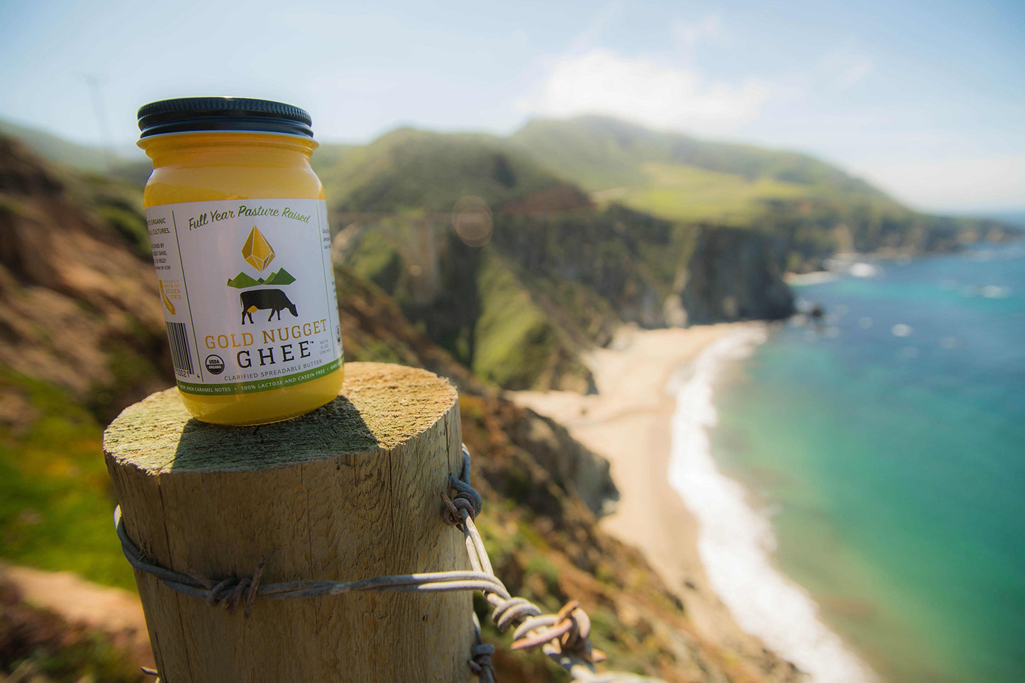 TRADITIONAL GHEE BY GOLD NUGGET GHEE, USDA ORGANIC, FULL-YEAR/PASTURE-RAISED, GRASS-FED BUTTER 16oz