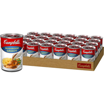 Campbells Mushroom Gravy, 10.5 oz Can (Pack of 24)