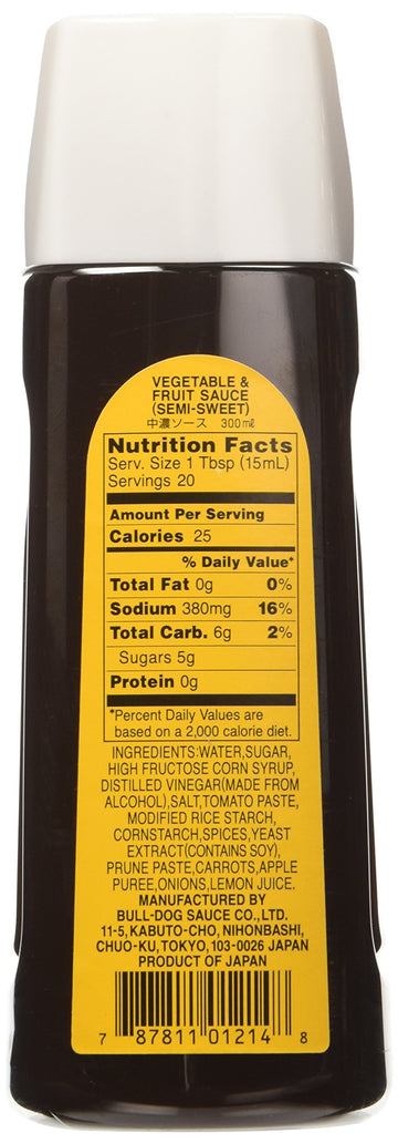 Bull-Dog - Vegetable & Fruit Sauce (Chuno) Sauce 10.1 Fl. Oz.