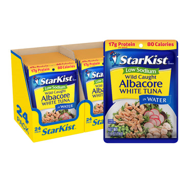 StarKist Low Sodium Albacore Tuna in Water, 2.6 Oz, Pack of 24