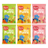 Slurrp Farm Teething Fruit And Vegetable Puffs | Baked Puff In Yummy Flavours- Carrot Strawberry & Banana Mango | Pack Of 6