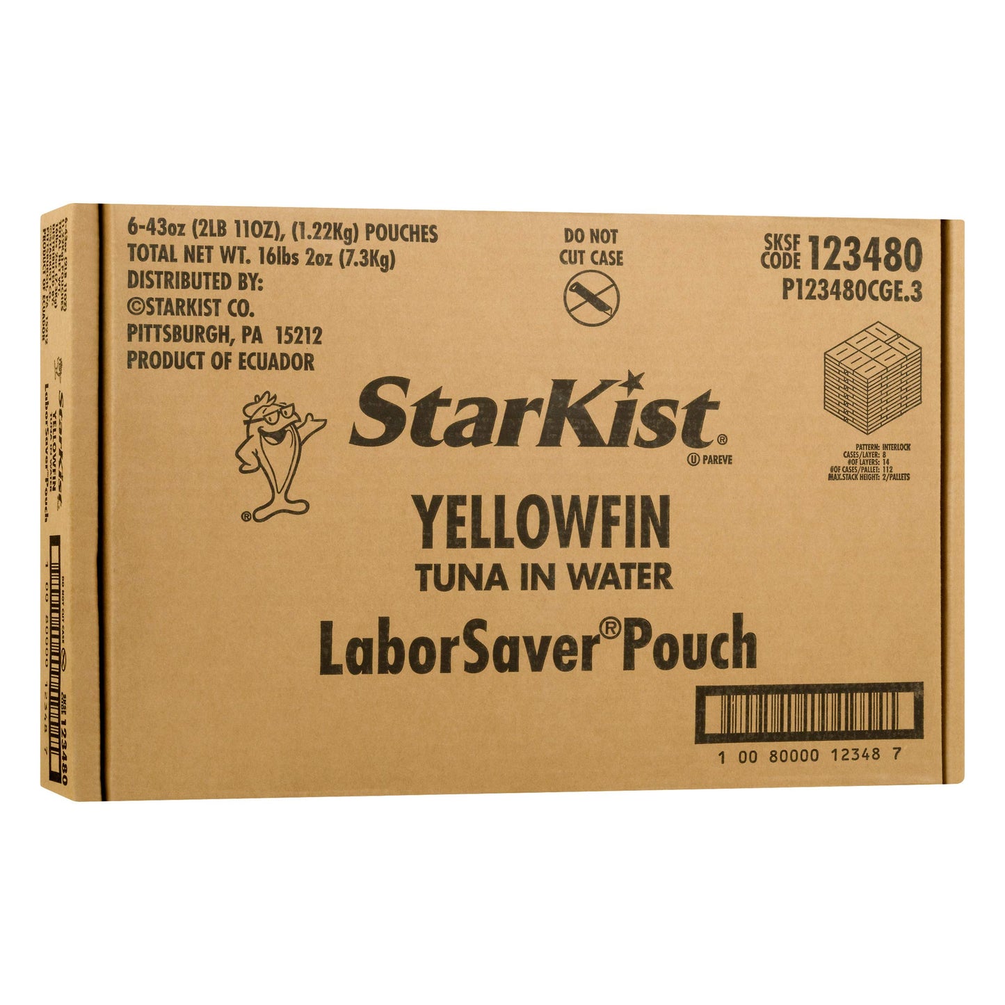 Starkist Chunk Light Yellowfin Tuna In Water - 43 Oz Pouch (Pack Of 6)