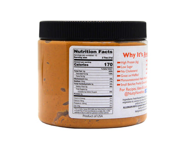 Nutty Novelties Butterscotch Peanut Butter - High Protein, Low Sugar Healthy Peanut Butter - All-Natural Peanut Butter Free of C