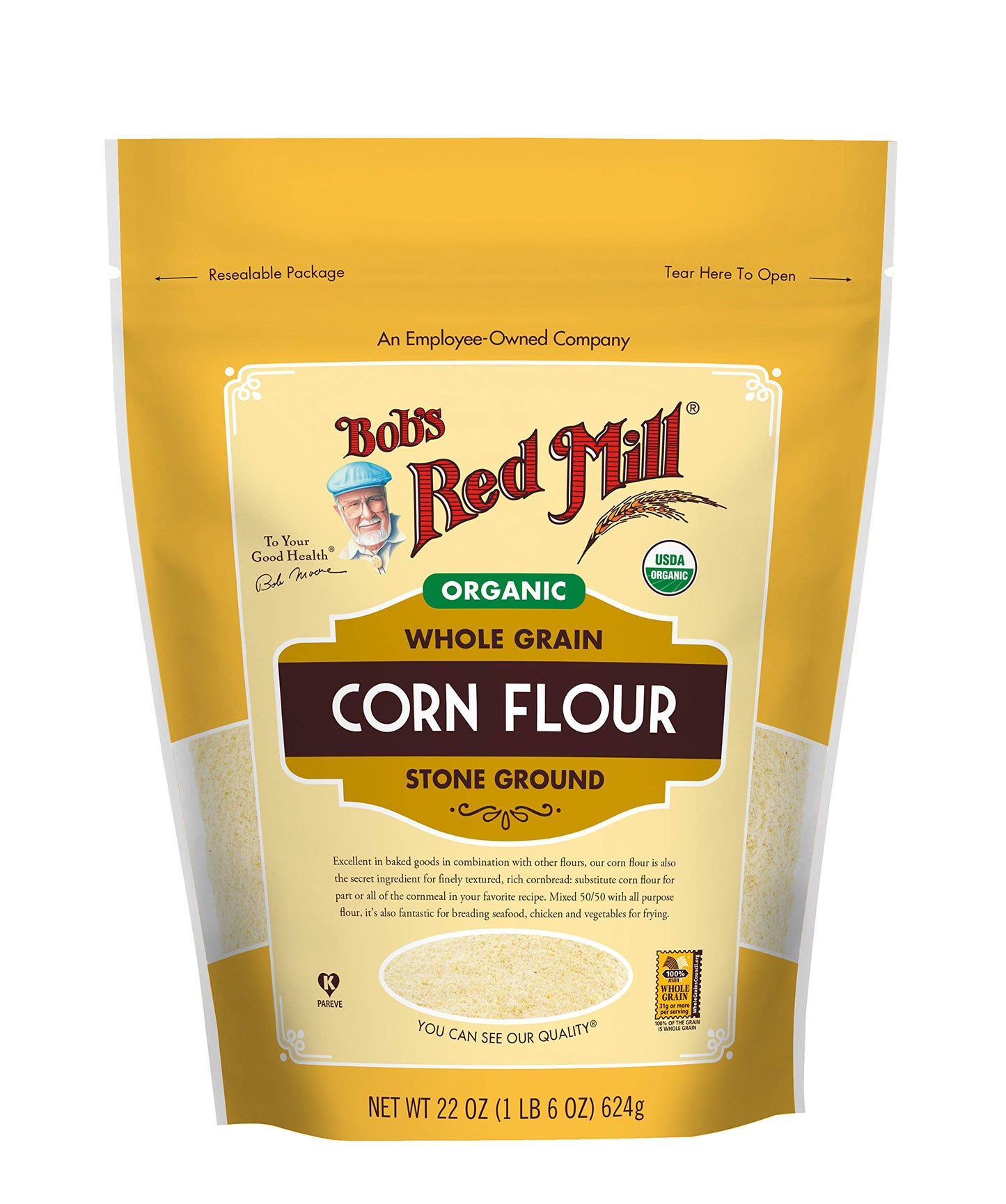 Bob'S Red Mill Organic Corn Flour - 24 Oz
