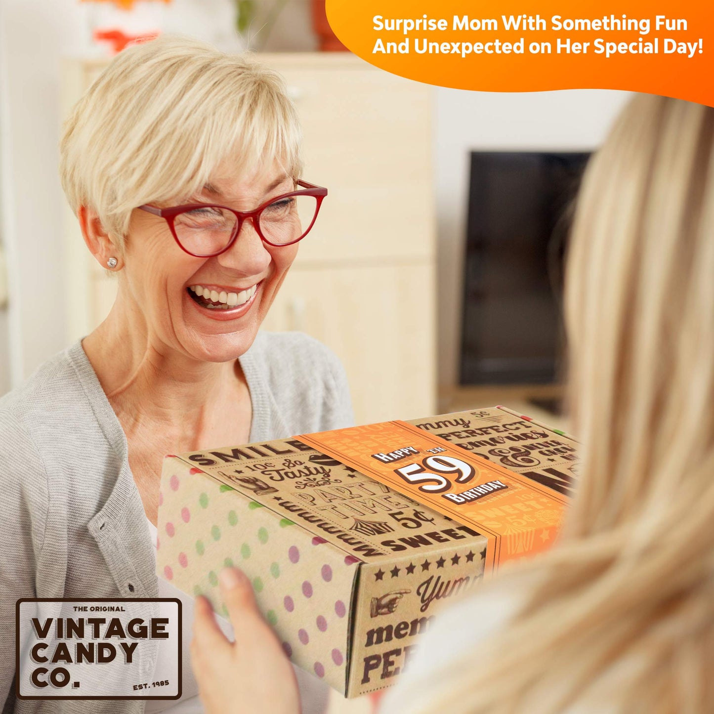 Vintage Candy Co. 1965 Deluxe 59Th Birthday Candy Care Package: The Ultimate Sweets Gift Basket For Turning 59 Years Celebration