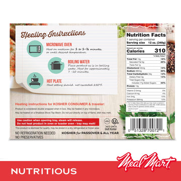 Kosher For Passover Ready Meals - Beef Stuffed Cabbage Rolls In Gravy, Mre Meat Meals Ready To Eat, Gluten Free Food (3 Pack) Pr